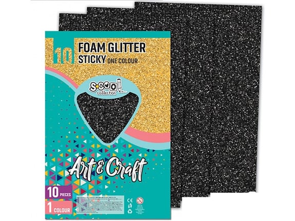 S-cool Samolepiva šljokičasta eva pena 1/10 SC1485