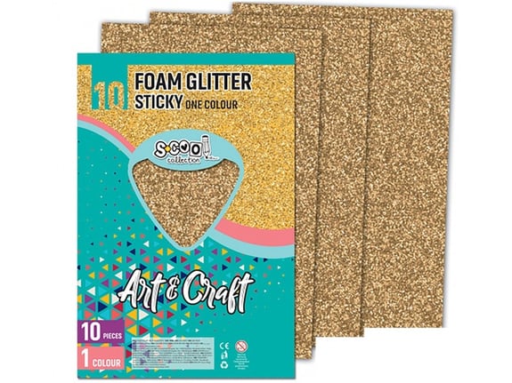 S-cool Samolepiva šljokičasta eva pena 1/10 SC1486