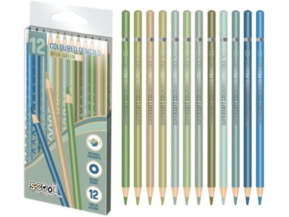 S-cool Drvene bojice Super soft Mori green 1/12 SC2589
