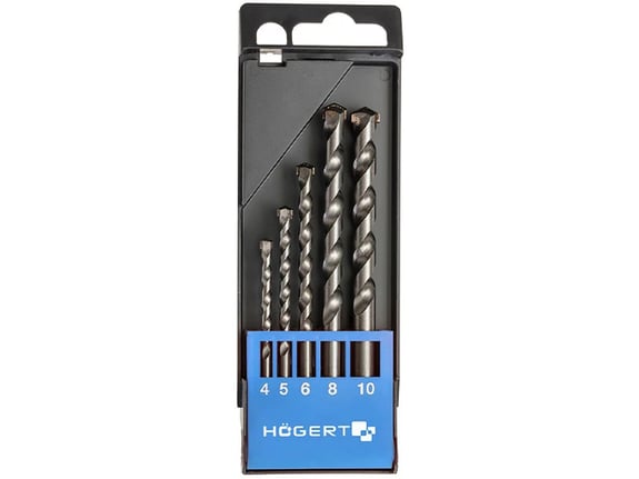 Hogert Set burgija za beton 5 komada fi 4.5.6.8.10mm