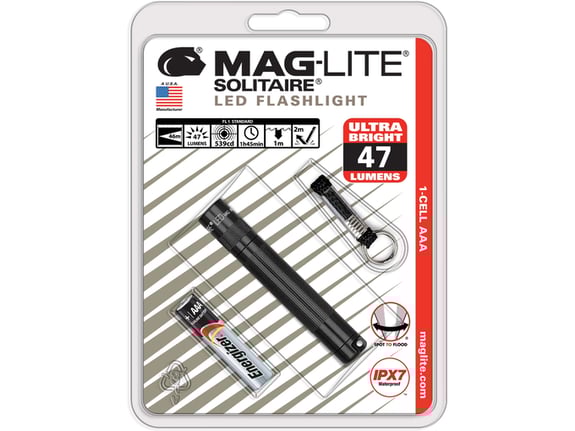 Maglite Lampa LED 1xAAA Solitaire blister sa baterijom i privezkom za ključeve IPX7 12,70x81 mm cca 45 m
