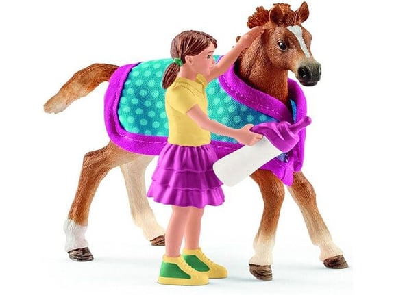 Schleich Ždrebe sa pokrivačem