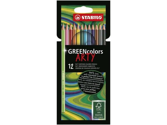 Stabilo Bojice Green Arty 1/12