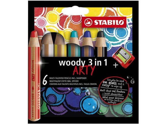 Stabilo Set boja Woody 3u1 Arty 1/6
