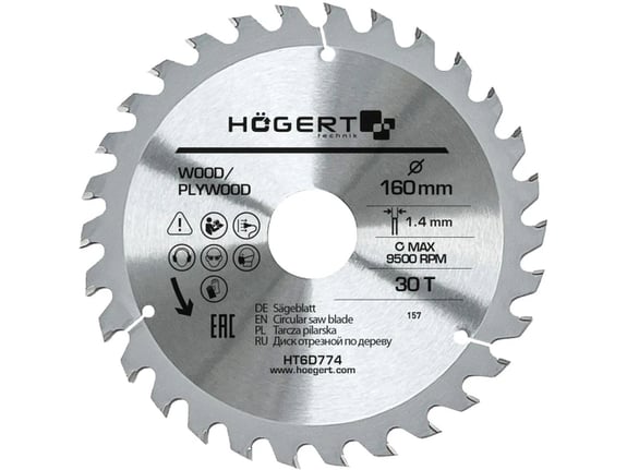 Hogert Testera za cirkular 160x30t