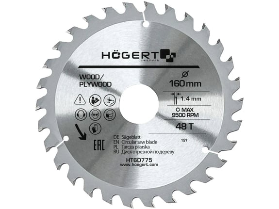 Hogert Testera za cirkular 160x48t