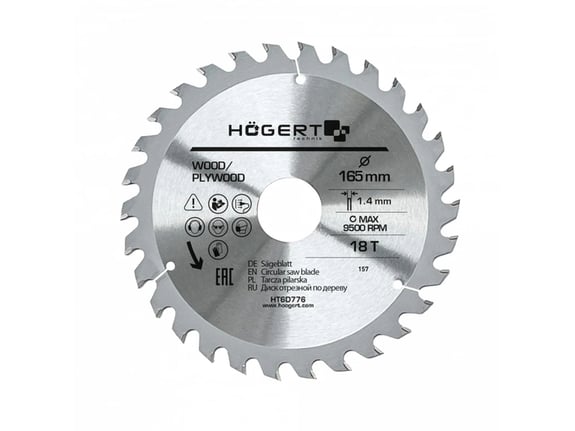 Hogert Testera za cirkular 165x18t