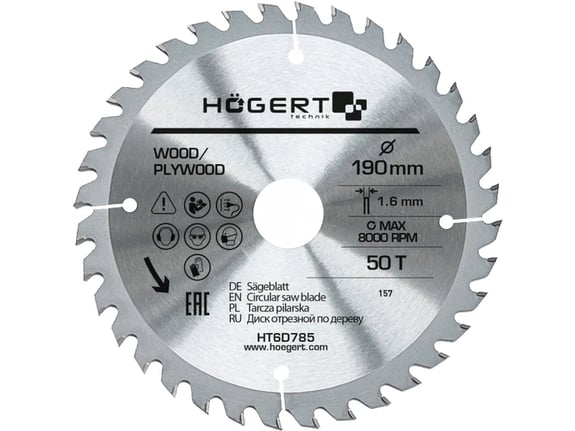 Hogert Testera za cirkular 190x50t