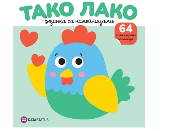 Tako lako: Kokoška bojanka sa nalepnicama