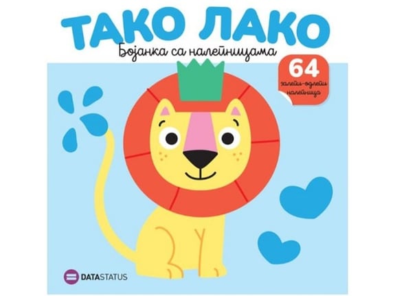 Tako lako: Lav bojanka sa nalepnicama