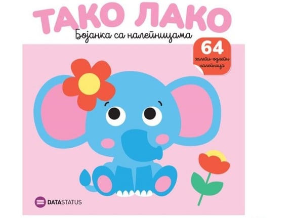 Tako lako: Slon bojanka sa nalepnicama