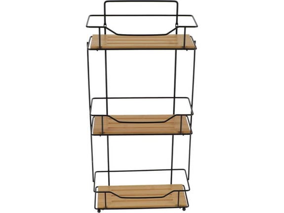 Tendance Trostruka polica bambus 57x26,5x11,5cm