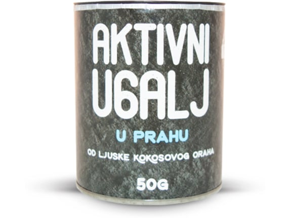 TopFood Aktivni ugalj u prahu 50gr