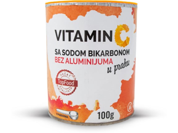 TopFood Vitamin c sa sodom bez aluminijuma 100gr