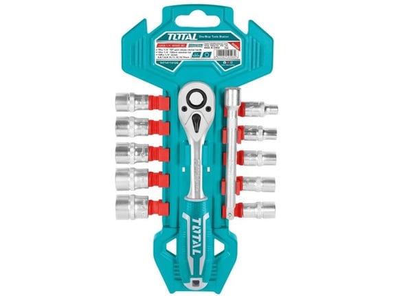 Total alati Set gedora 12-delni 1/4" u blisteru