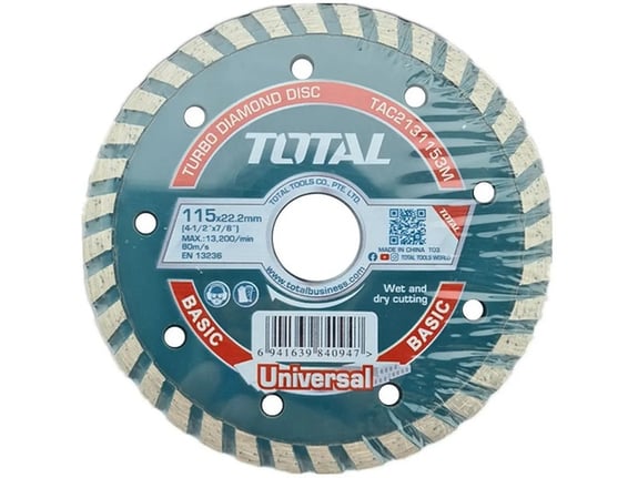 Total alati Univerzalna turbo dijamantska rezna ploča 115mm