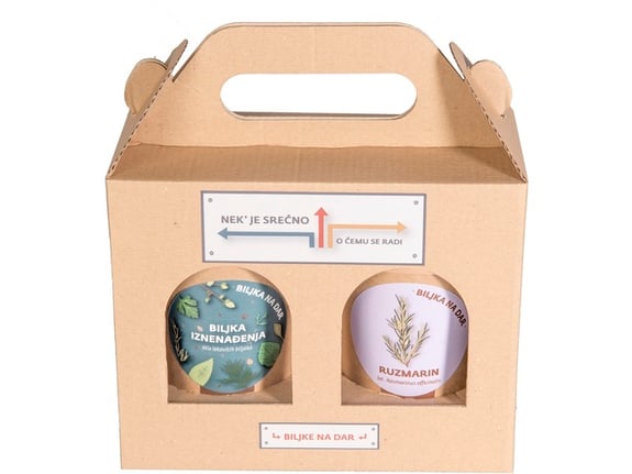Urbana bašta Biljka na dar Nek je srećno miks lekovitog bilja i Ruzmarin