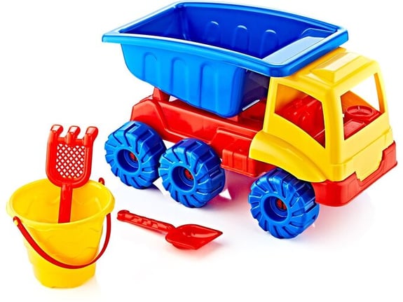 Veliki kamion sa koficom i grabuljicama za plažu