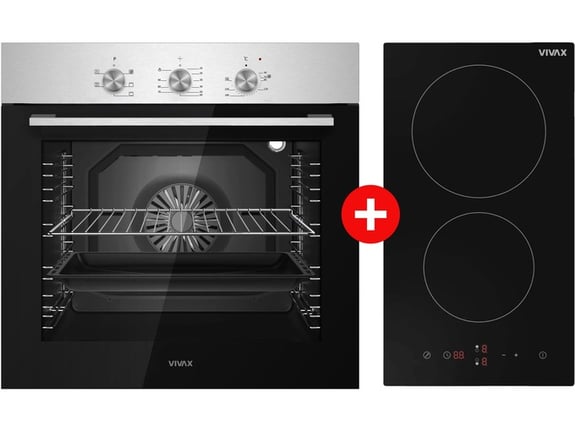 Vivax Ugradna rerna BO-806BFTM X + Vivax Ugradna ploča BH-02MVC