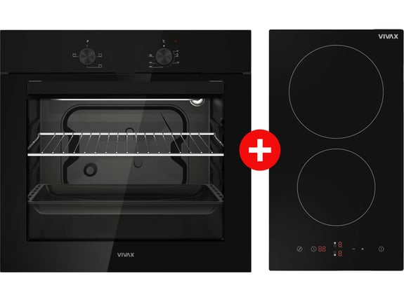 Vivax Ugradna rerna BO-624MS G + Vivax Ugradna ploča BH-02MVC