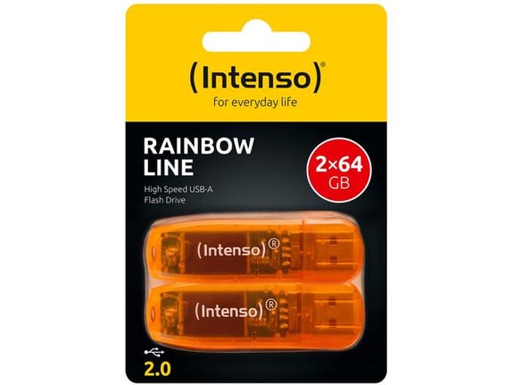 Intenso USB Disk 2.0-64GB/Rainbow, 2 kom