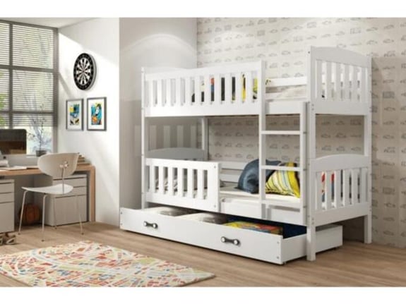 Interbeds Krevet na sprat Kubus 190x90 sa fiokom