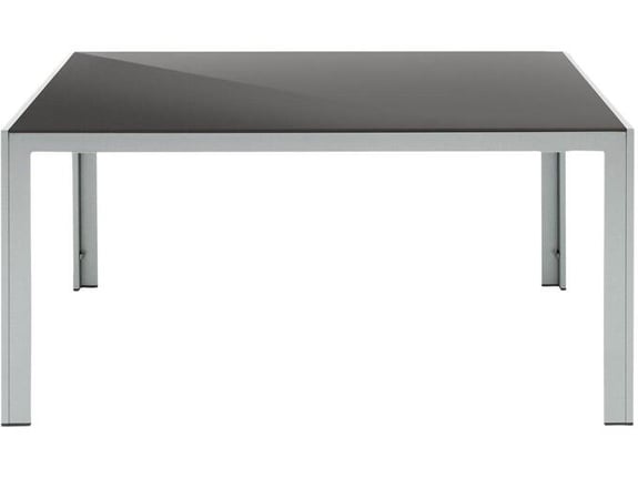 Livarno Stakleni baštenski sto Sivi