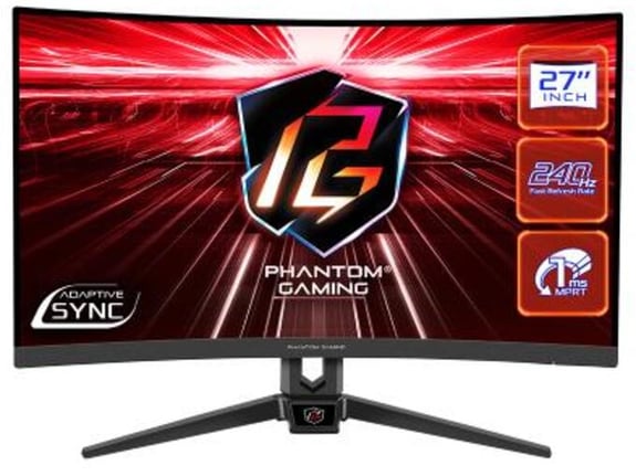 ASRock Monitor 27 PG27F15RS1A VA 1920x1080/240Hz/1ms/HDMIx2/DP/zvučnici