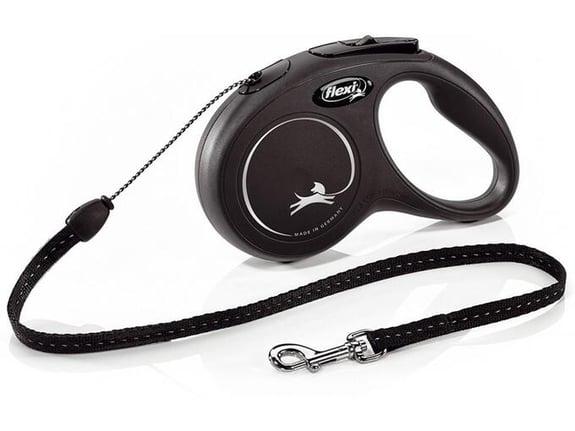 Flexi povodac New Classic S Black 5m uže