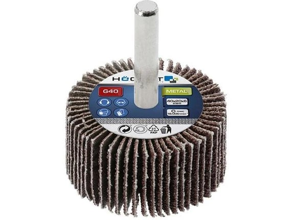 Hogert Brusni točak na osovinici P100 40x20x6mm