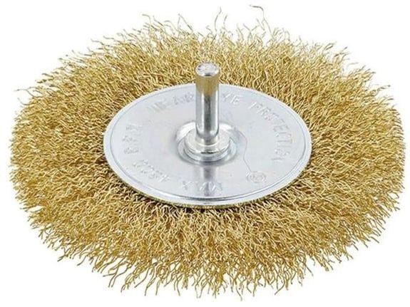 Hogert Čelična četka za bušilicu 100mm mesing 0,3mm