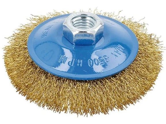 Hogert Okrugla četka za brusilicu M14 100mm čelik 0,03mm