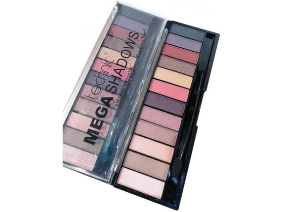 Technic Cosmetics Paleta senki Mega Shadows Raspberry Riple