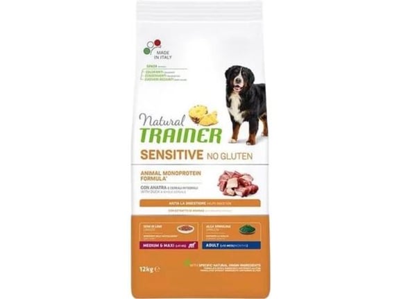 Trainer Natural Medium/Maxi Sensitive No Gluten Duck 12kg