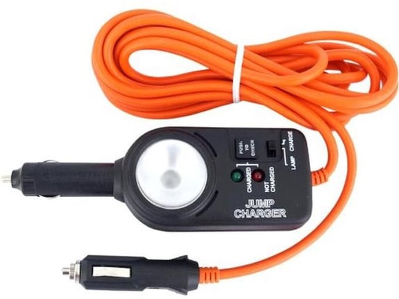 Carmotion Punjač za automobil sa lampom i kablom od 3 5m