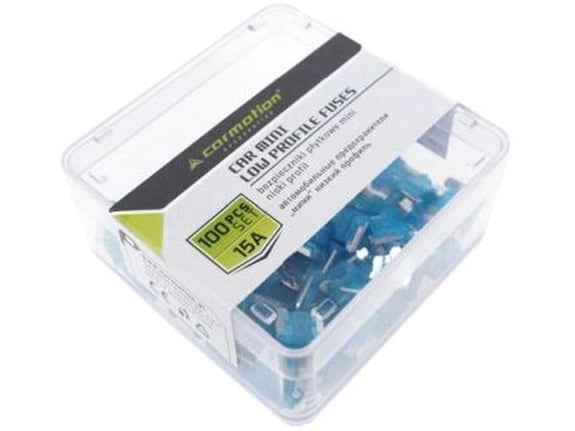 Carmotion Osigurači 15a 100kom niski profil plastična kutija