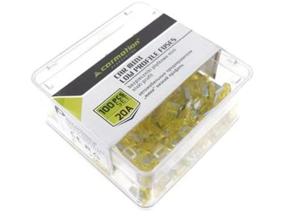 Carmotion Osigurači 20a 100kom niski profil plastična kutija