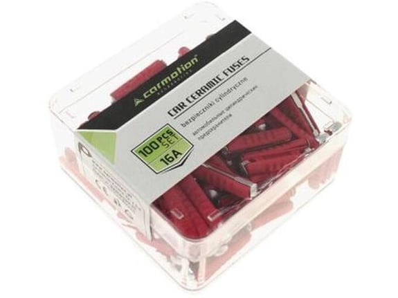 Carmotion Osigurači 16a cilindrični keramički 100kom premium