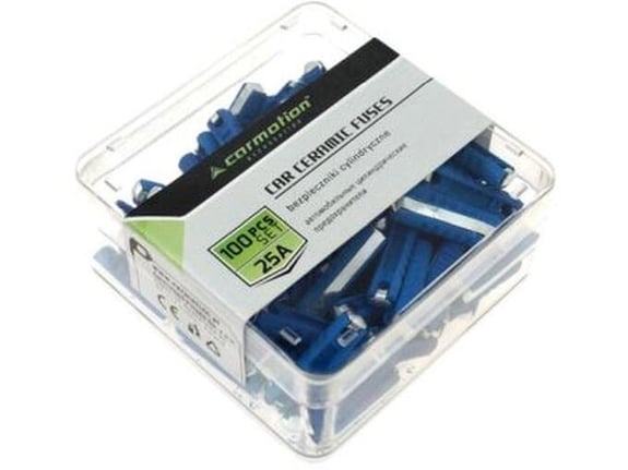 Carmotion Osigurači 25a cilindrični keramički 100kom premium