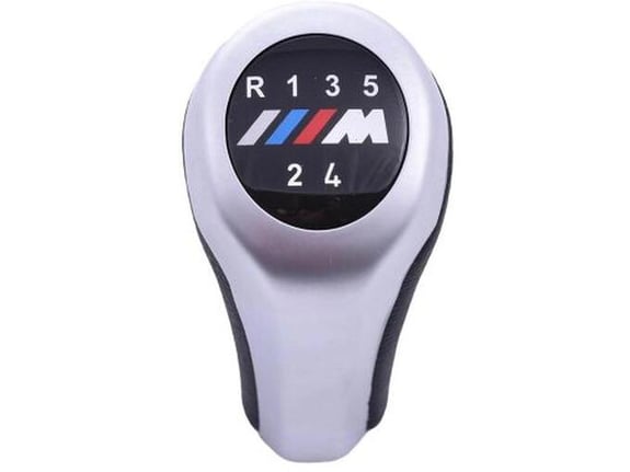 888 Car Accessories Bmw ručica menjača sa 5 brzina sa m logom silver mat/hrom
