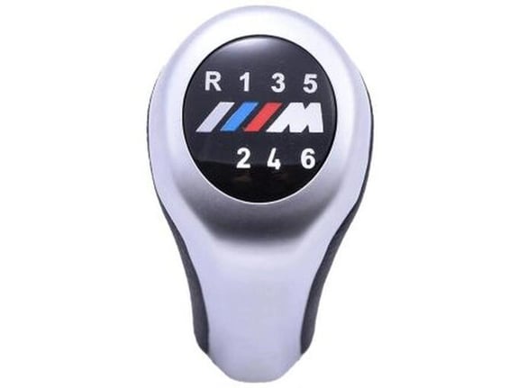 888 Car Accessories Bmw ručica menjača sa 6 brzina sa m logom silver mat/hrom