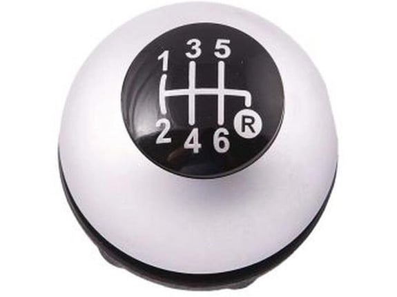 888 Car Accessories Fiat 500 2007- ručica menjaca 6 brzina srebrni poklop