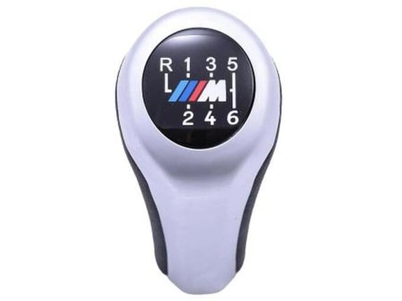 888 Car Accessories Bmw ručica menjača sa 6 brzina sa m logom silver mat/hrom