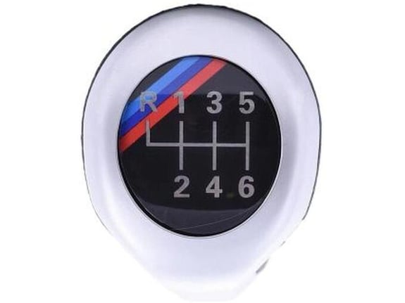 888 Car Accessories Bmw ručica menjača sa 6 brzina sa m logom silver mat/hrom