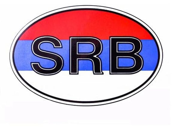 888 Car Accessories Nalepnica srb velika 15x9cm