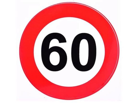 888 Car Accessories Nalepnica ograničenja 60 velika