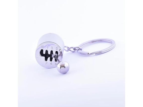 888 Car Accessories Privezak menjač srebrni