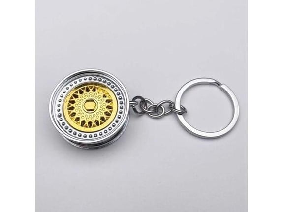 888 Car Accessories Privezak bbs felna zlatna