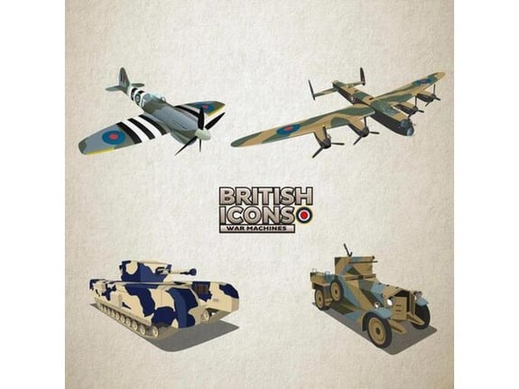 Heel tread Čarape poklon pakovanje british icons 4kom