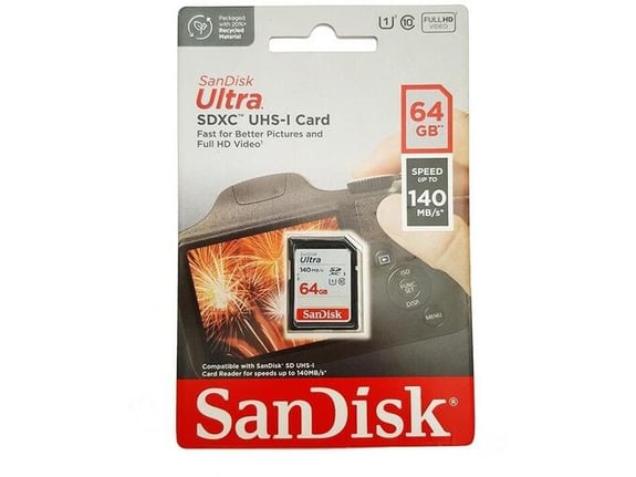 SanDisk Memorijska kartica SDXC 64GB Ultra 140MB/s Class 10 UHS-I